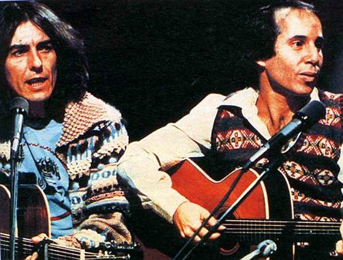 George Harrison and Paul Simon on SNL, 1976 George Harrison and Paul Simon on SNL, 1976