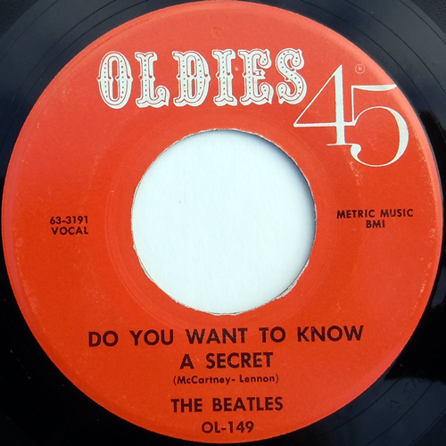 A-Side of Oldies OL 149, Do You Want To Know A Secret (click to enlarge) A-Side of Oldies OL 149, Do You Want To Know A Secret (click to enlarge)