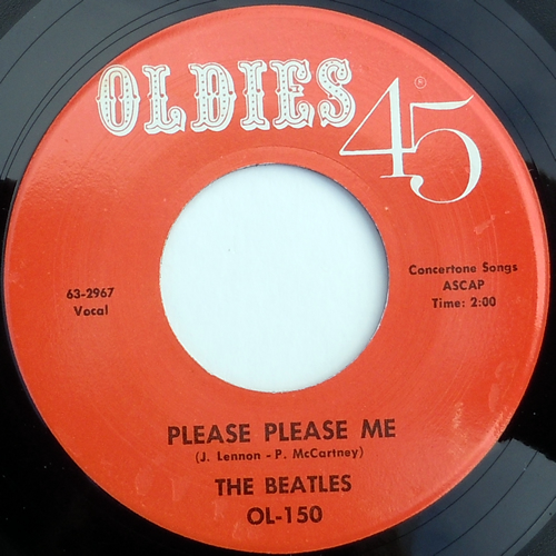 A-Side of Oldies OL 150, Please Please Me (click to enlarge) A-Side of Oldies OL 150, Please Please Me (click to enlarge)