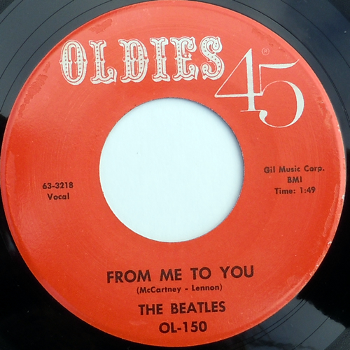 B-Side of Oldies OL 150, From Me To You (click to enlarge) B-Side of Oldies OL 150, From Me To You (click to enlarge)